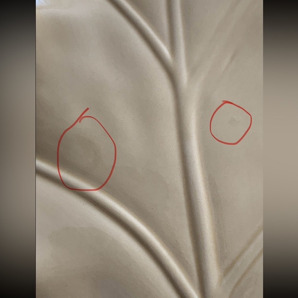 Ceramic Leaf Serving Platter - Picture 9 of 15